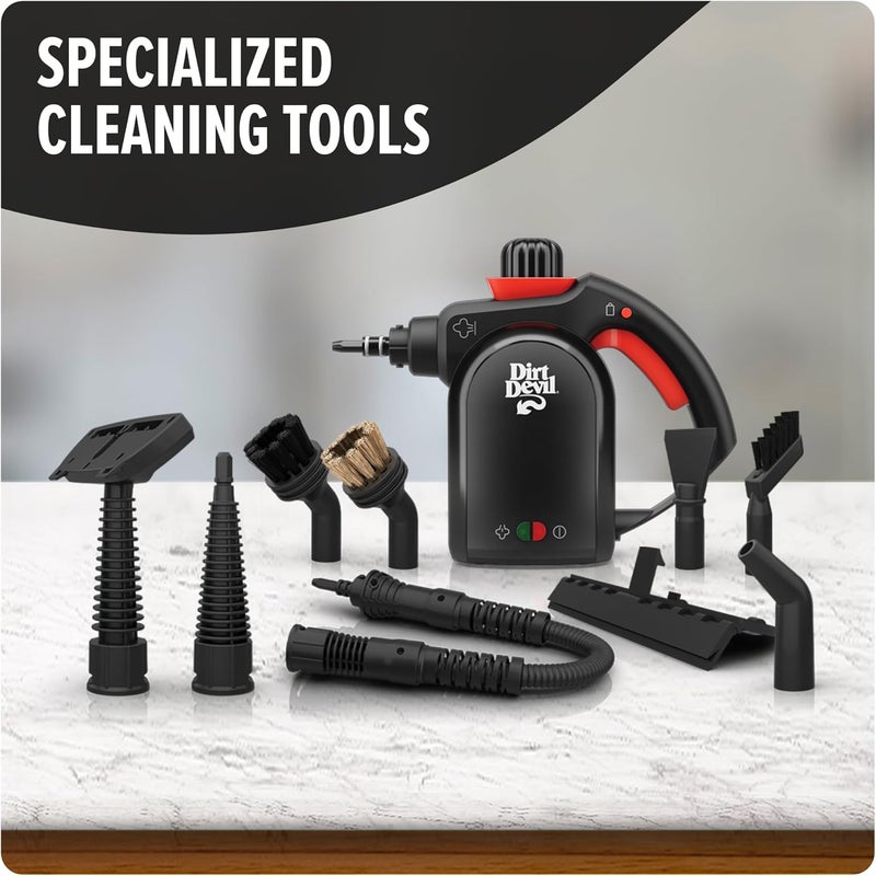 DIRT DEVIL 7-in-1 Handheld Steamer, Pressurized Steam Cleaner for Home Use, XL Water Tank, Includes Specialized Cleaning Tools, Portable Steam Cleaner for Bathroom, Clothes, Furniture and More - Image 5